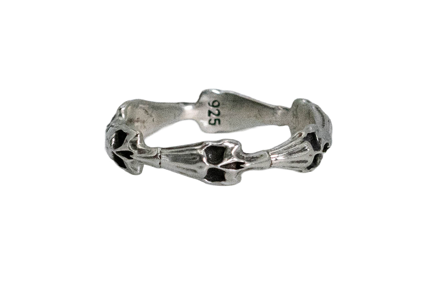 Sterling Silver Skull Stack Ring – Six Skulls – Made to Order
